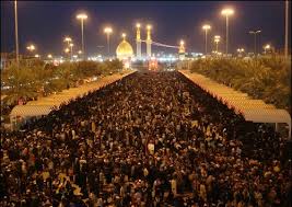 Karbala miling crowd