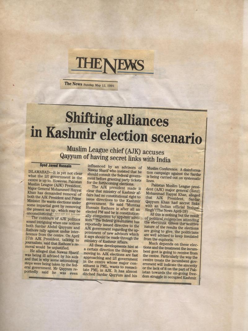 Shifting Alliances in Kashmir Election Scenario