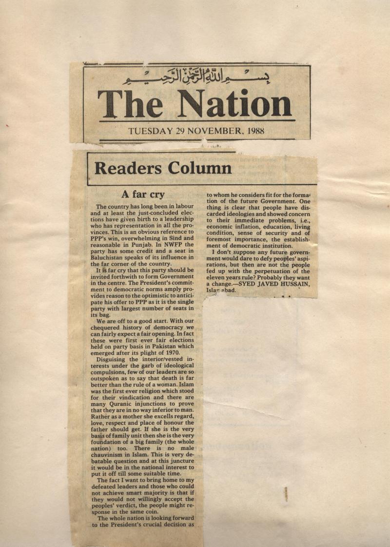 Scanned page 2 of 3 from “Is Kashmir a Non Issue”