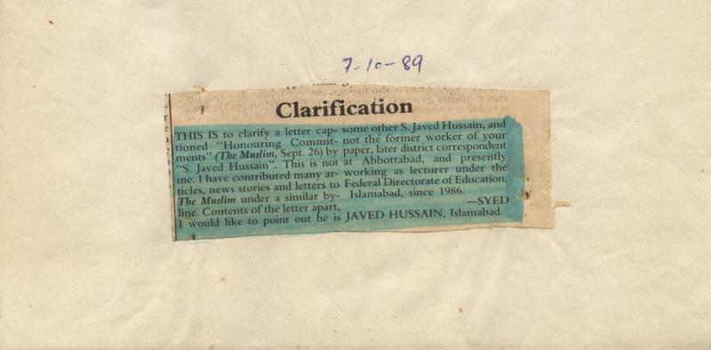 Clarification